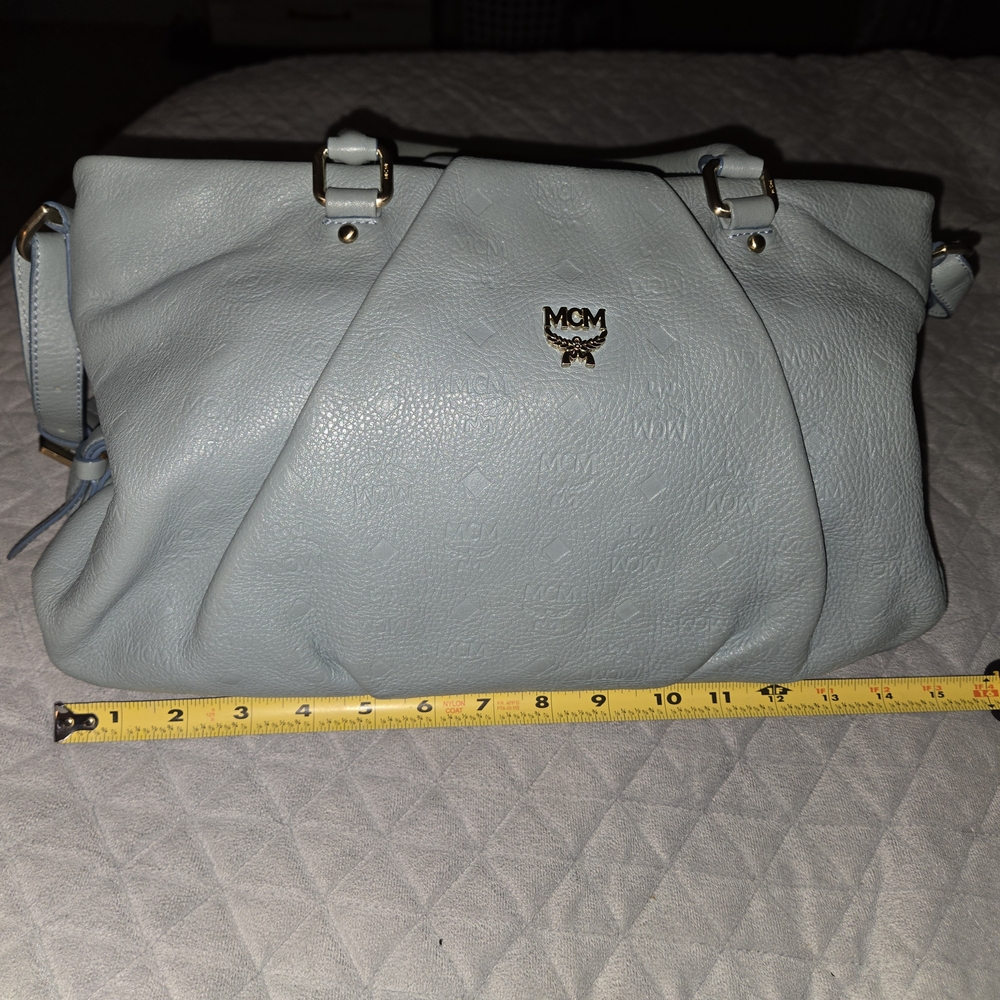 MCM Blue Leather Women's Bag - Picture 7 of 14
